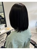 ブラウン/ワンカラー/艶カラー/透明感/透け感/トーンダウン