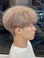 ディオ 町田店(DIO)&nbsp;ホワイトミルクティー　トリプルカラー/メンズパーマ