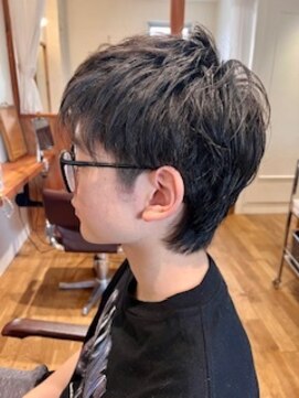 ヘアデザイン エソラ(hair design esora) サイドツーブロックのソフトウルフ