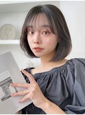 ボブ／レイヤーカット／グレージュカラー／表参道