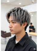 メンズハイライトバレイヤージュメッシュ