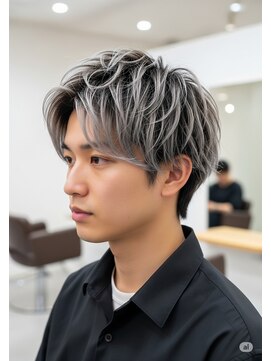 バース 梅田中崎町店(BIRTH) メンズハイライトバレイヤージュメッシュ