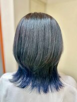 エターナルバイマティーナ(Eternal by MATINA)&nbsp;【ウルフ/インナーくすみブルー】池袋美容室