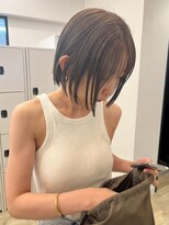 ヌビラ(Nubira) 透明感ナチュラルブラウン/暗めカラー/切りっぱなしボブ/西千葉