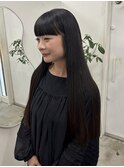 ロング/カット/ワイドバング/トリートメント
