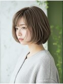 大人可愛いボブ×コンパクトボブ×ミニボブ×ココアブラウン×