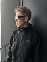 ソーレ(sole)&nbsp;スパイキーショート　ミルクティーベージュ　メンズカット