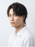 心斎橋メンズ◎人気シャドウマッシュ波巻きヘアメンズパーマ