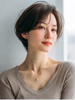 レリーノーブル 西宮北口(RelyNoble)&nbsp;美肌カラー×ハイライト×ミディアムで上品透明感[西宮北口]