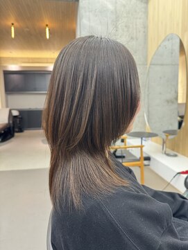 スト 静岡鷹匠(sto) ピンクベージュ/アンブレラカラー/クールショート/前髪/静岡鷹匠