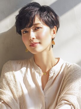 アニモフィオレンテ 春日部2号店(animo FIORENTE) +animo春日部+ダークグレージュ×ひし形ショートボブパーマe