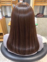 ヘアリゾート粋 トゥジュ 池袋東口店(tujuh) 髪質改善/ストレートロング/ライトブラウン