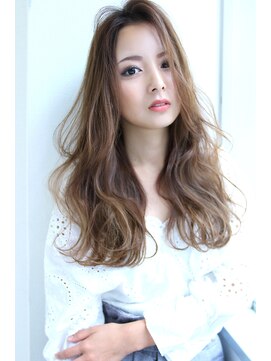 ロゼ 茨木(Rose) 【ROSE/茨木】センターパート/ラフウェーブ/ロングヘア