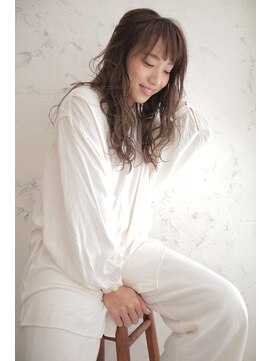 フロート 小阪店(float) ショコラベージュ_マロンベージュ Aラインボブ かきあげ