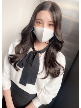 エニー 栄(Any) 【Any_藤田】韓国風くびれウェーブヘア×ナチュラルブラウン