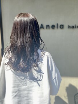 アネラヘアー(Anela hair) 大人可愛い 透け感グレージュカラー