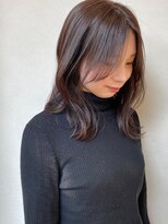 ラシアヘアー(LASIA HAIR)&nbsp;【LASIA大分/牧駅徒歩5分】韓国風ミディアムヘア/ブラウンカラー