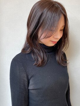 ラシアヘアー(LASIA HAIR) 【LASIA大分/牧駅徒歩5分】韓国風ミディアムヘア/ブラウンカラー