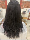毛先巻き風パーマ