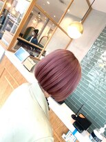 クルー ひたちなか(C.R.E.W)&nbsp;マチルダボブ/ピンクベージュ/インナーグレージュ/ひたちなか