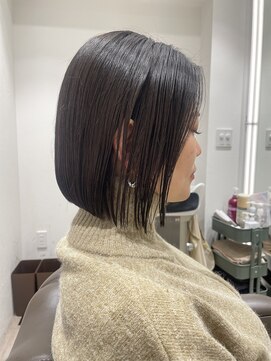 アビーヘアー 住吉店(abie hair) 切りっぱなしボブ