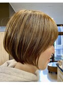 大人の春ショートボブ