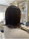 顔周りにこだわりあり！切りっぱなしボブ
