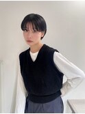 #暗髪 #マッシュショート