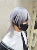 ●原神×召使ウルフカット　中性ウルフホワイトカラー○