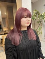 天神美容室&nbsp;『福岡美容室ayana』韓国ヘア/チェリーピンク/姫カット/レイヤー