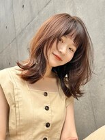 ビュー トウキョウ(VIEW TOKYO) オレンジベージュふんわりレイヤースタイル