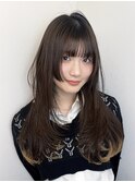姫カットロングレイヤーカット