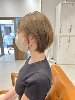 ネイロ 錦糸町(NeiRo)&nbsp;魅力倍増カールセミディシアーカラーダークアッシュショートヘア