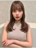 イメチェン/似合わせカット/フルバング/レッドブラウン/八幡山