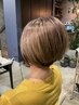 【大人のお洒落ヘアに♪】カット+白髪ぼかしハイライト+トリートメント￥17600