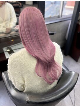 オズ 梅田店(OZ) 淡めピンク×人毛100％シールエクステ60枚