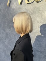 ネイロ 錦糸町(NeiRo)&nbsp;魅力倍増カールセミディシアーカラーダークアッシュショートヘア