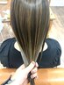 脱白髪ハイライトカラー＋カット＋プラチナケアTr　￥18000～