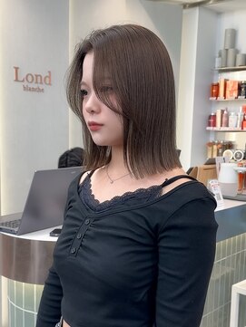 ロンド ブランシュ 錦糸町北口(Lond blanche) ミニウルフレイヤーカット顔周り前髪韓国ショートボブ/錦糸町