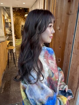 テイ(tei) ロングヘア/艶感カラー/イルミナカラー/レイヤー/グレージュ