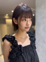 池袋美容室/ショートボブ/縮毛矯正/レイヤーカット/パーマ