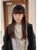 【中澤彩乃】レイヤーカット前髪カットチェリーブラウン吉祥寺