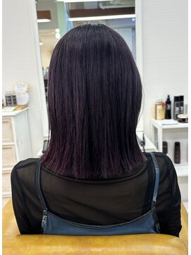 グラスペディア(graspedia) ラベンダーカラー/艶髪/ストレート/切りっぱなし/トリートメント