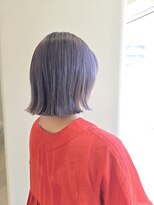 キーン 立川店(keen)&nbsp;【keen×miho 】　肩上切りっぱなし　グレイラベンダー