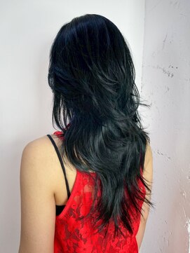 アルバム 新宿(ALBUM SHINJUKU) ロング韓国ヘア顔周りレイヤーフェイスフレーミング_ba564381