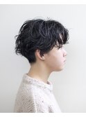 マッシュショート#パーマ#刈り上げ#ブリーチなし#浜松#浜北#磐田