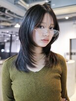 アイティーバイアルバム 藤沢店(IT by ALBUM)&nbsp;くびれミディ韓国ヘア顔周りレイヤーウルフカット_F1282