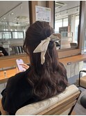 ハーフアップ