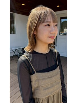 カノエ 山口小郡店(canoe) 髪質改善/ブリーチ/レイヤーボブ/グレージュ