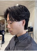 フェザーパーマニュアンスパーマ毛流れパーマメンズパーマ